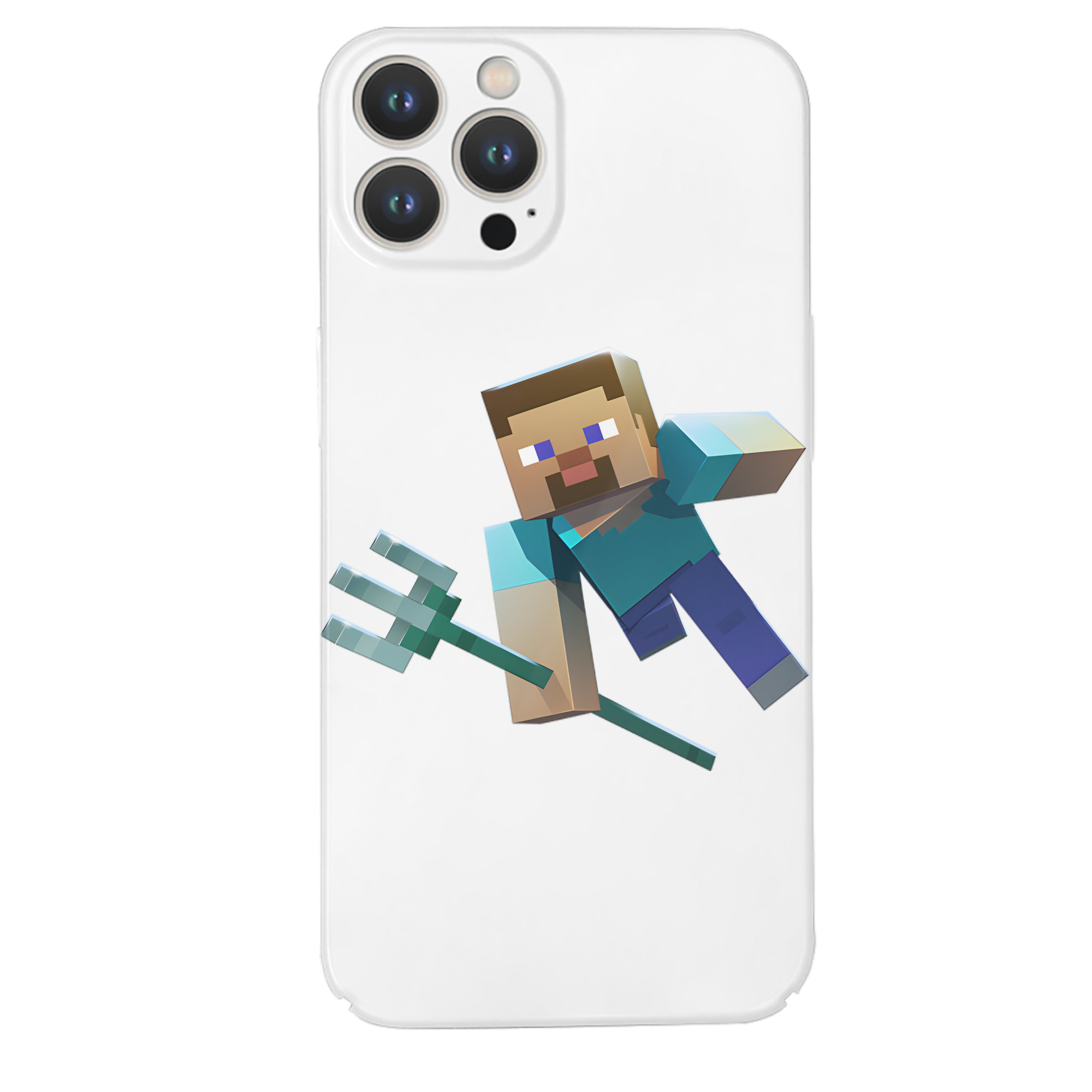 （画像用） マインクラフト ブロックの世界 Minecraft MC Block world 【iPhone 14シリーズ対応】ハードケース